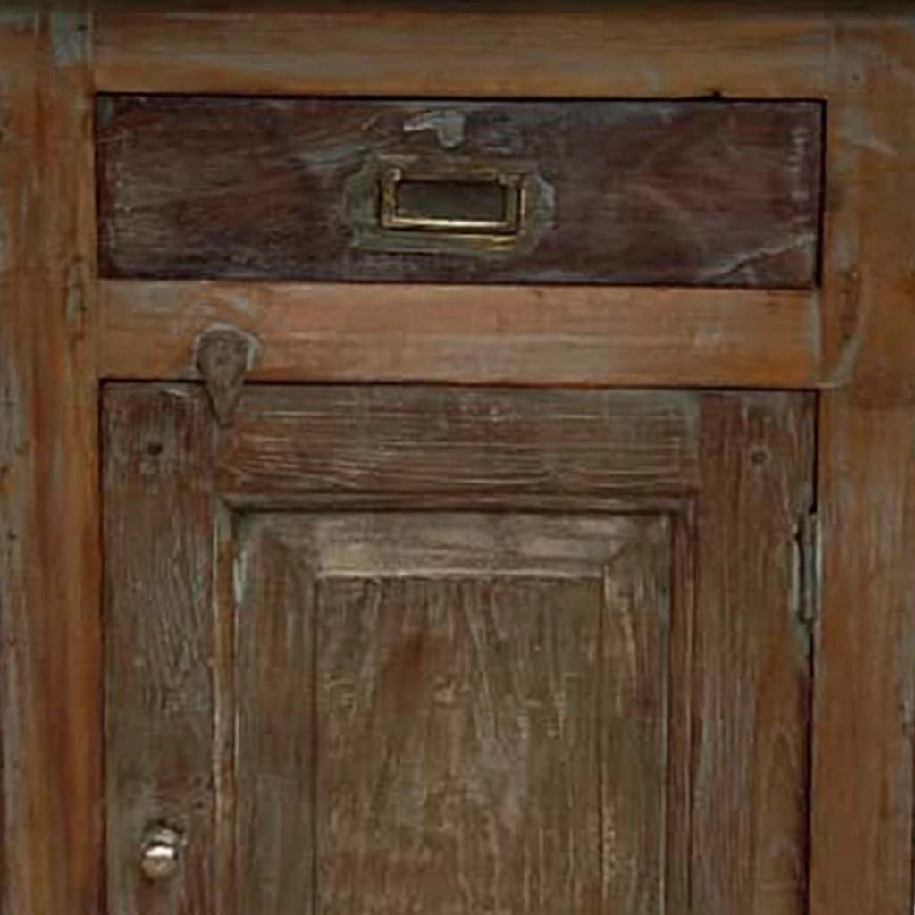 Comodino in legno fatto a mano46x35x73h cm
