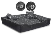 AIO FACTORY 100x75 cm Letto per cani impermeabile Silver Bones