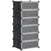 Mobile contenitore modulare 6 cubi scarpe ¨C Minimal ¨C nero