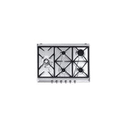 Smeg SRV575GH5 Estetica Contemporanea Piano Cottura a Gas 5 Fuochi Griglie in Ghisa 75 cm Acciaio Inox