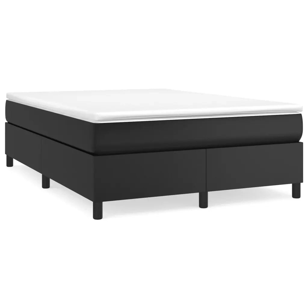 Struttura Letto a Rete a Molle Nero 140x190 cm in Similpelle 3121041