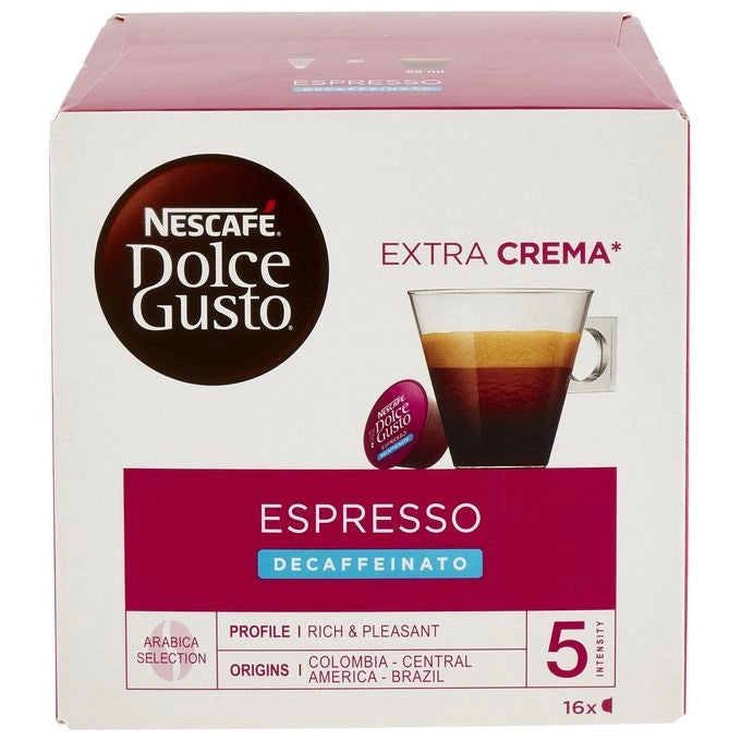 Nescafé Dolce Gusto Caffè Espresso Decaffeinato 16 Capsule