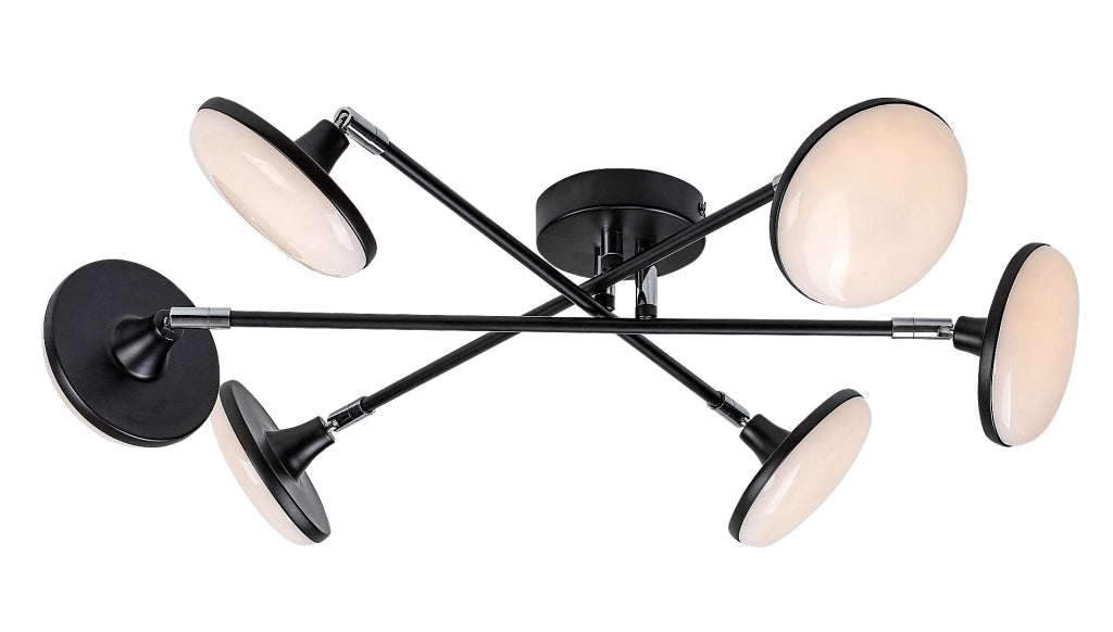 Plafoniera LED regolabile Rabalux Madi 24W nera 3000K