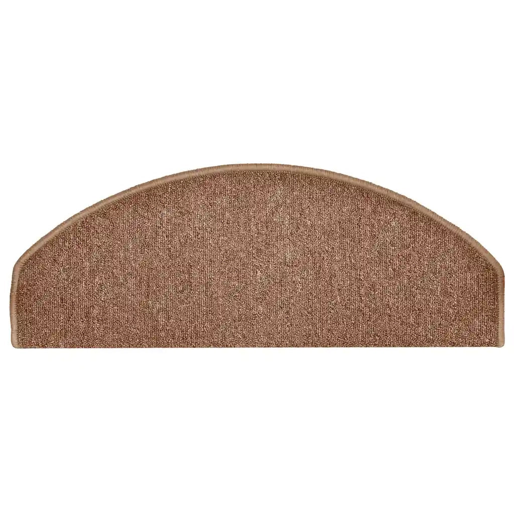Tappetini per scale 30 pz 65x24x4 cm Marrone Semicircolari Grandi 3365760
