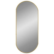 Specchio da Parete | Specchio decorativo Dorato 80x35 cm Ovale