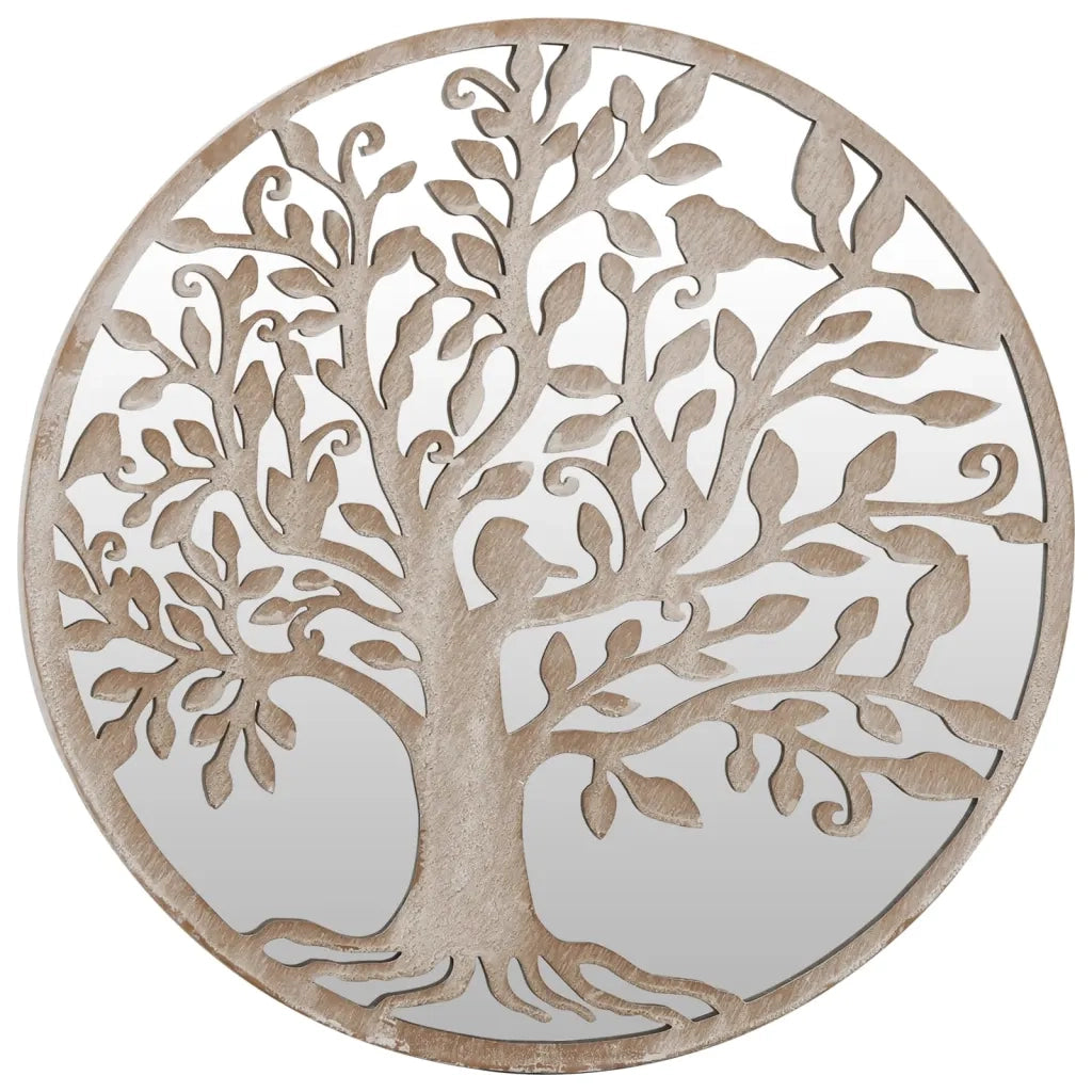 Specchio Sabbia-Specchio Decorativo 40x2,5 cm Rotondo in Ferro per Uso Interno