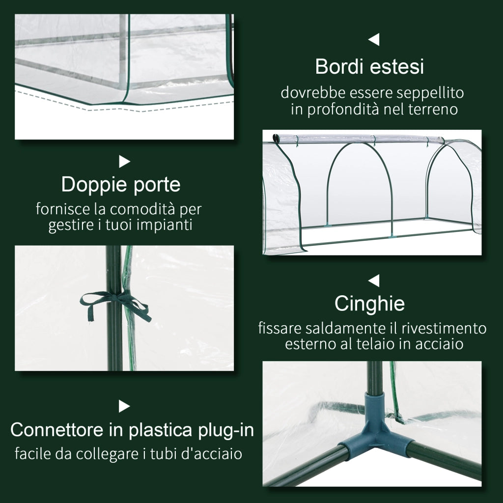 Serra da Giardino ¨C Minimal ¨C Acciaio, PVC, 250x100x80 cm