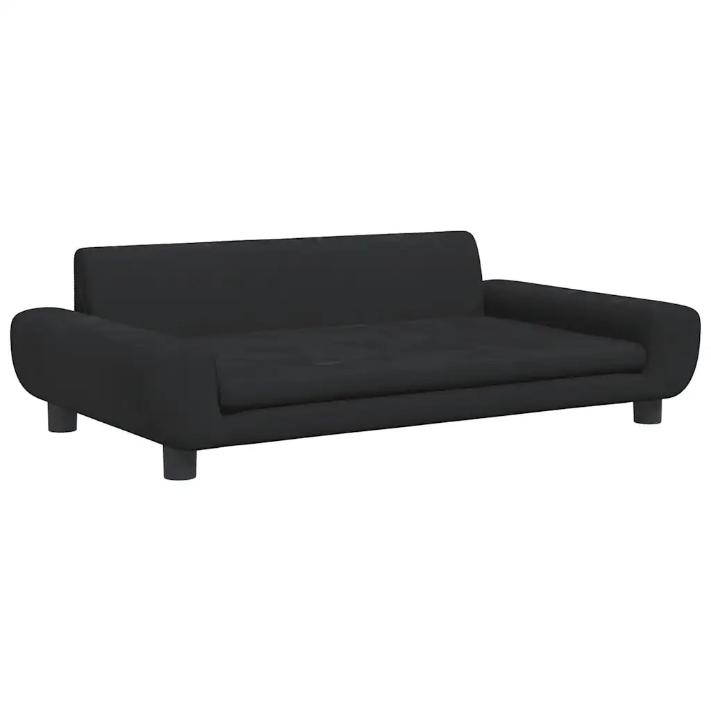 Lettino per Cani Nero 100x54x33 cm in Vellutocod mxl 95246