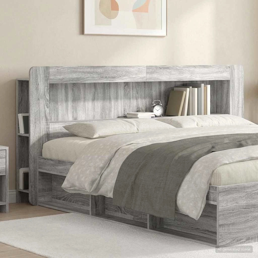 Testata del letto Grigio Sonoma Legno ingegnerizzato 8001306