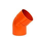 Curva 45° in pvc : Colore - Arancio, Diametro - 100