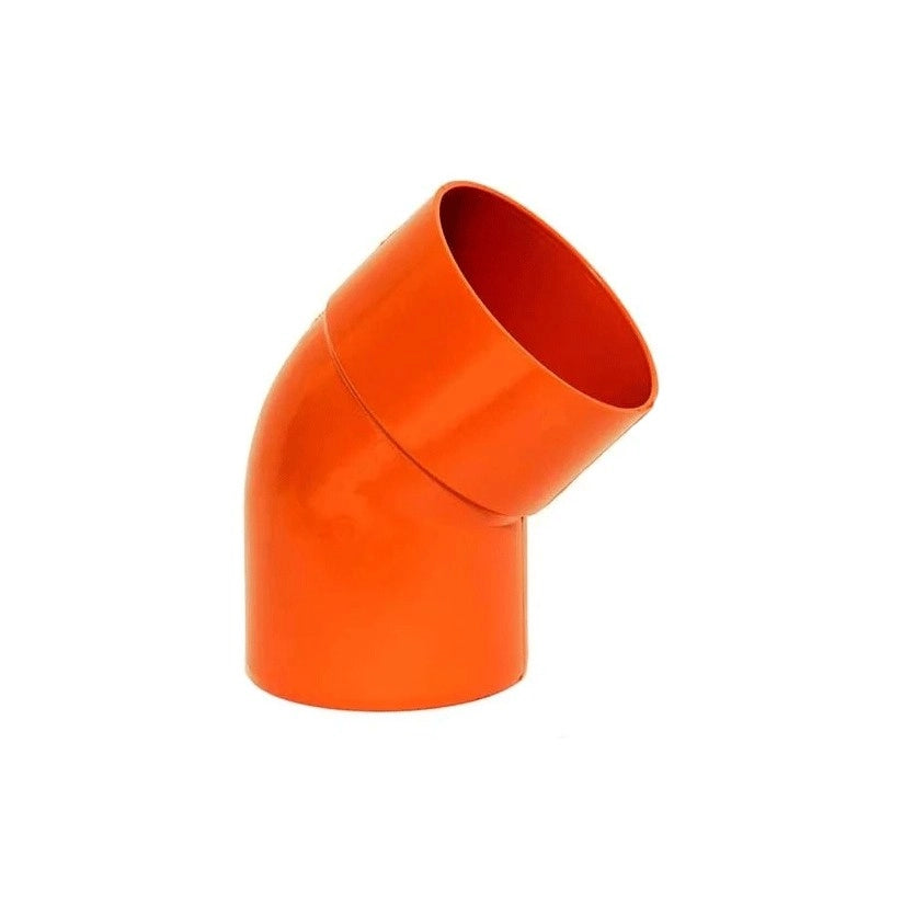 Curva 45° in pvc : Colore - Arancio, Diametro - 100