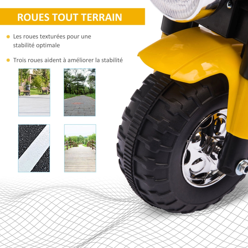 Triciclo elettrico per bambini ¨C Minimal ¨C Giallo e nero