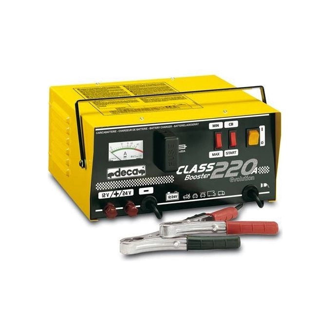 Deca 341000 Class Booster 220A Caricabatterie Avviatore 12V 24V 20A 300Ah Portatile colore Nero Giallo