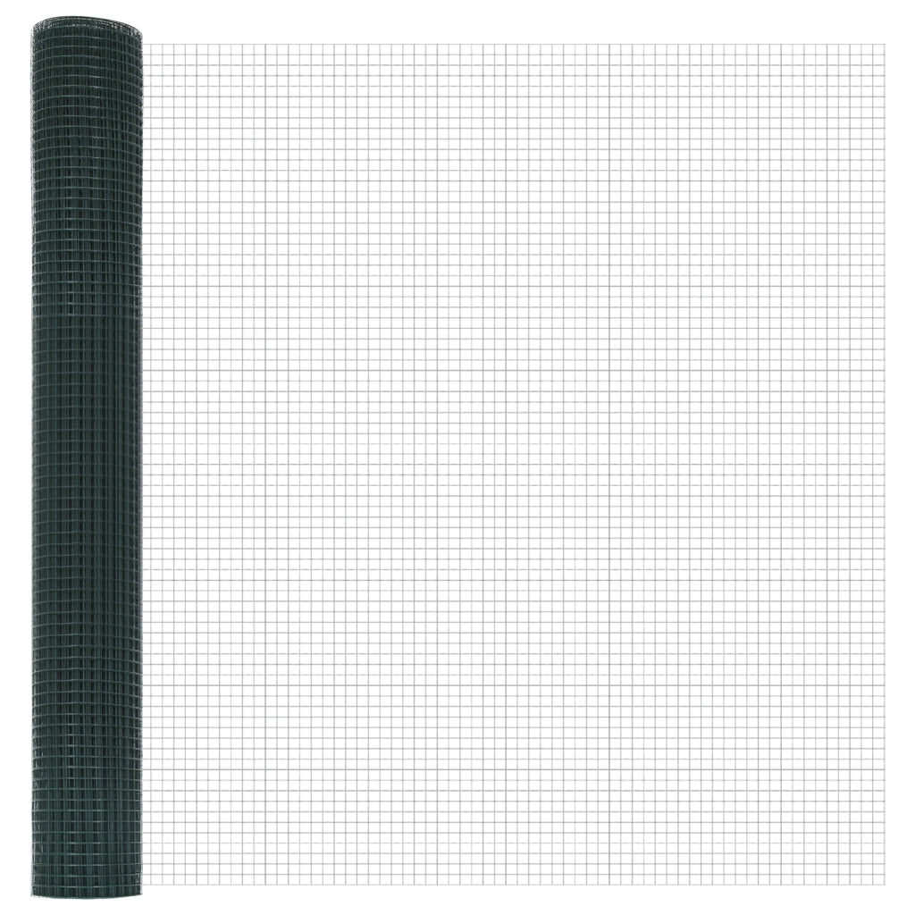 Set di Paletti per Recinzione Verde Set di 2 Verde Metallo