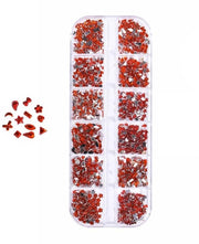Pietre Hotfix Brillanti - 1440 Stuks - Rosso/Variato - Pietre Lucide - Per Abbigliamento/Criatività - Facile da Applicare - Perle
