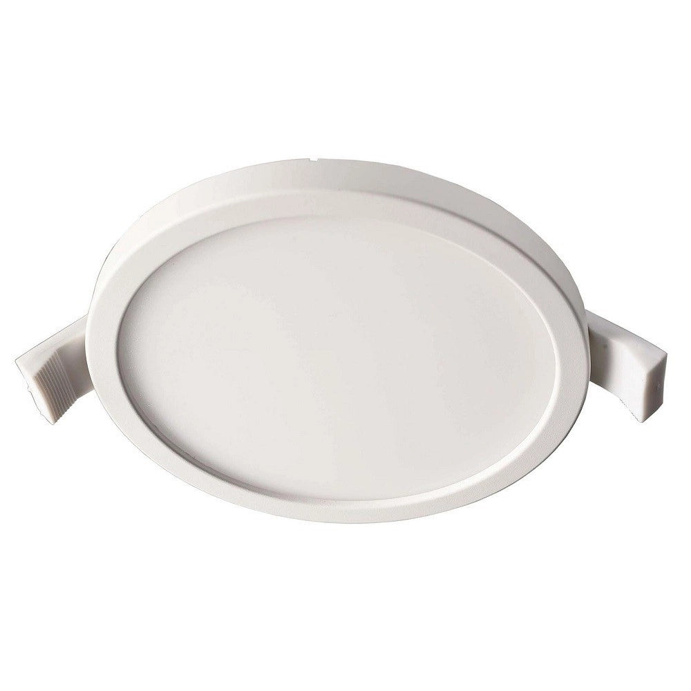 Trade Shop - Plafoniera Tonda Incasso 10cm Faretto Led 7w Moderno Pannello Luce Calda Soffitto -