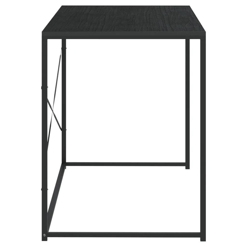 Scrivania per Computer Nera 110x60x70 cm in Legno Multistrato 30208