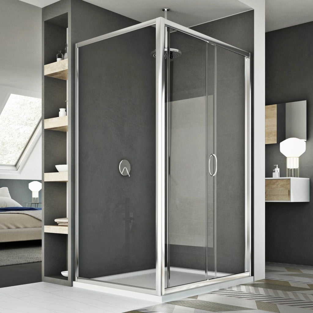Box Doccia 80x140 CM H185 trasparente mod. Replay Duo 1 Anta