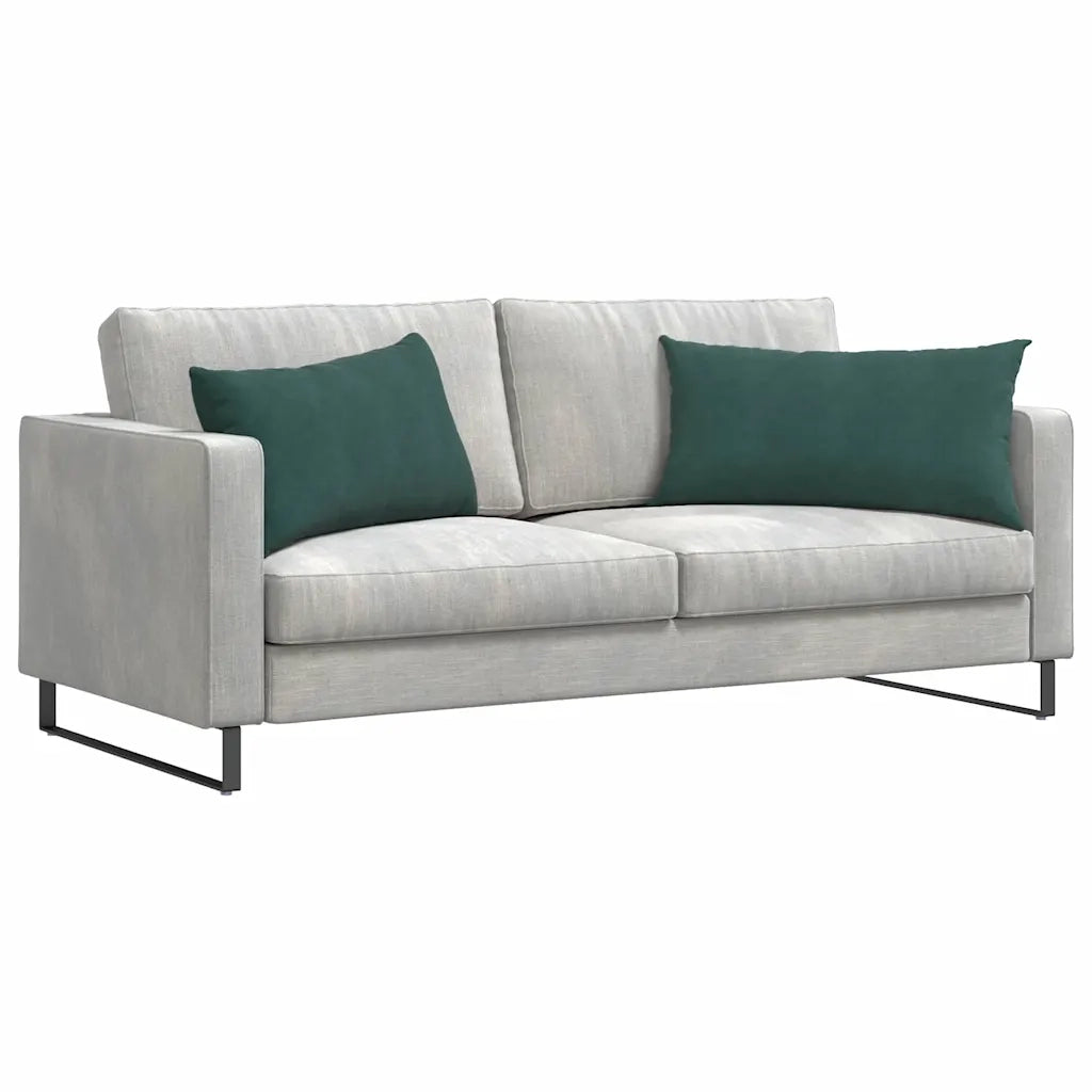 Cuscini da Divano 2 pcs Verde Scuro 80 x 40 cm Tessuto in Cords 42013715