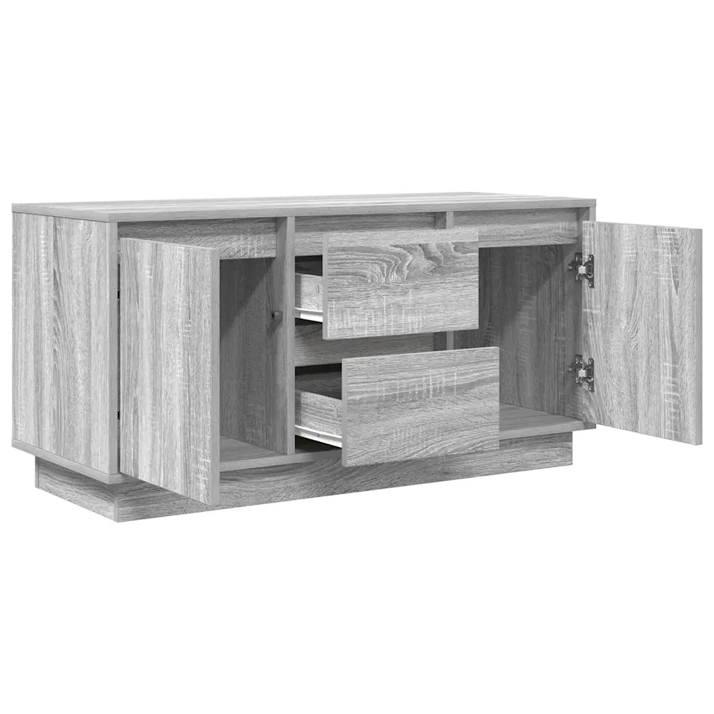 Mobile Porta TV con Luci LED-Mobile per TV-Credenza TV Grigio Sonoma 100x41x50 cm