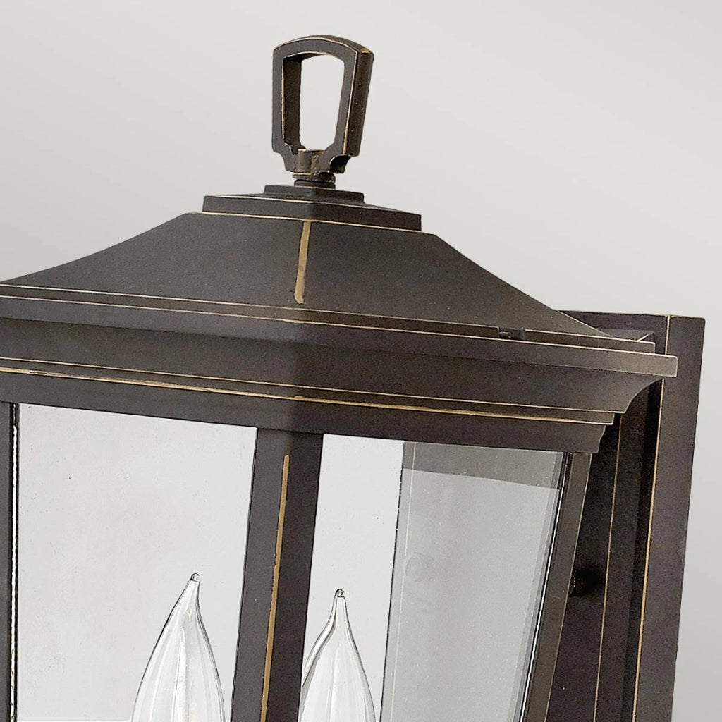 Applique esterna classica Bromley bronzo E14 2x60W Hinkley