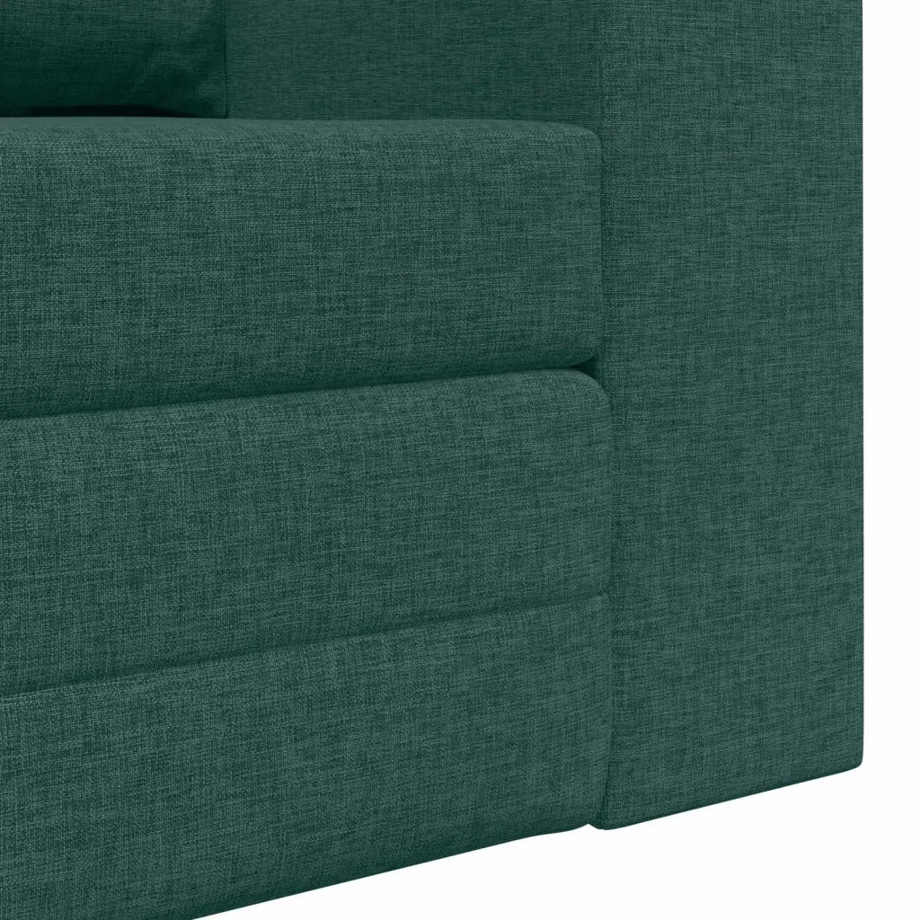 Divano letto | Sof¨¤ letto | Letto singolo 60cm Verde Scuro Tessuto