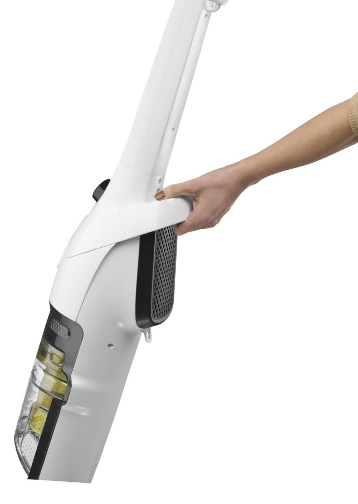 Rowenta RH8147WA Powerline Extreme Aspirapolvere a Bastone Ciclonico Senza Sacco 0,9 L 750 W 77 dB colore Bianco Giallo