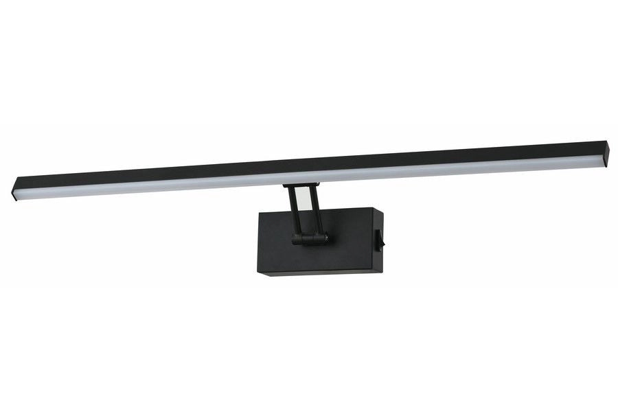 Applique moderna nera 60cm interruttore LED 8W Lester