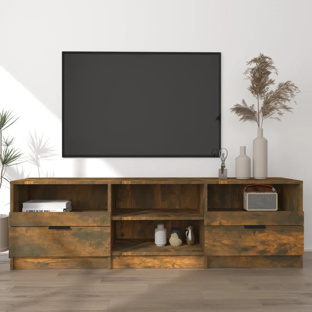 Mobile TV | Armadietto TV | Mobile Porta TV Rovere Fumo 150x33,5x45 cm in Legno Ingegnerizzato