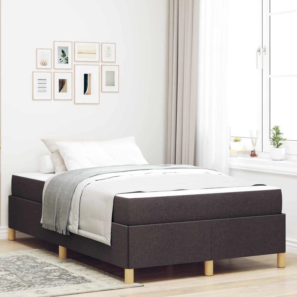 Struttura del letto Marrone Scuro 120 x 200 cm Tessuto 3398930