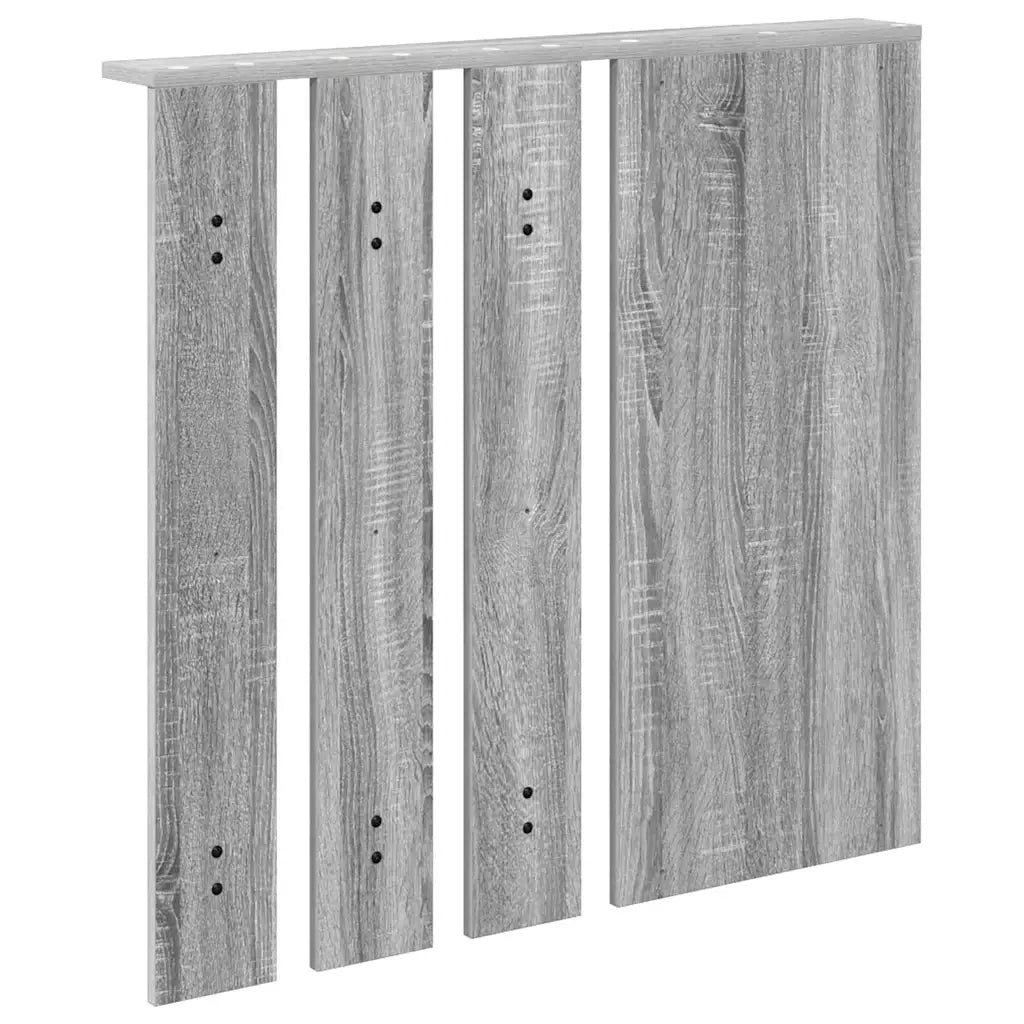 Appendiabiti a muro con specchio Grigio sonoma 84 x 10 x 80 cm 874496