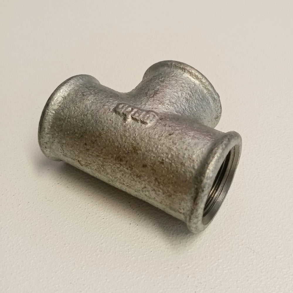 Raccordo fff 3/4'' tee t ghisa zincata malleabile raccordo di connessione a 3 vie