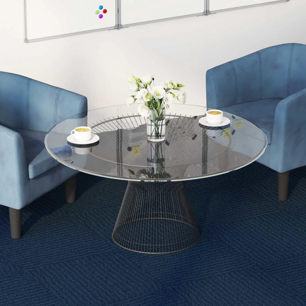 Piastrella per Tappeto Blu 50 x 50 cm 36 pcs PP e Bitume