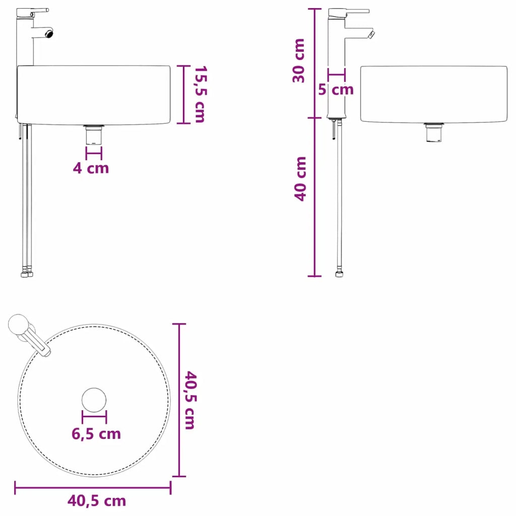 Set di mobili per il bagno 2 pz Rovere Sonoma 3404010
