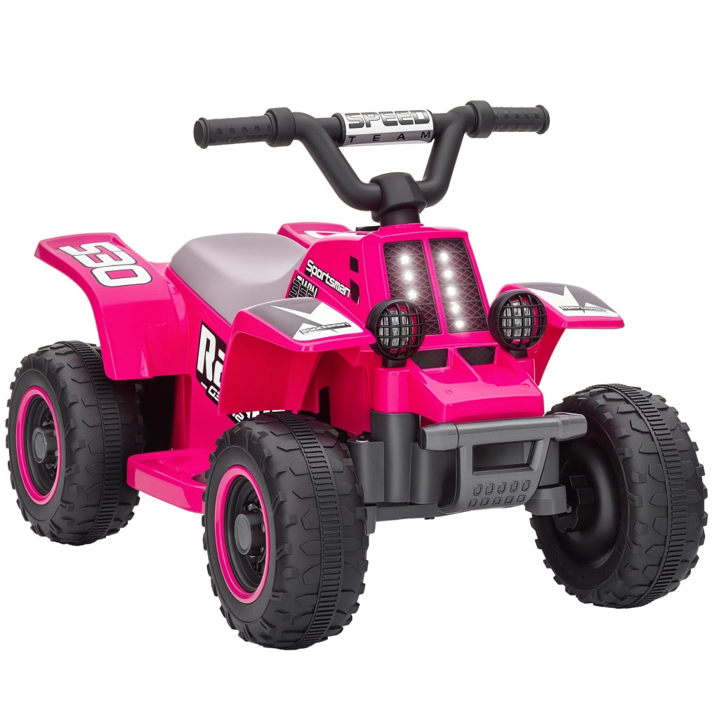 Quad Bike Elettrico Bambini ¨C zephmum ¨C Rosa con Luci LED