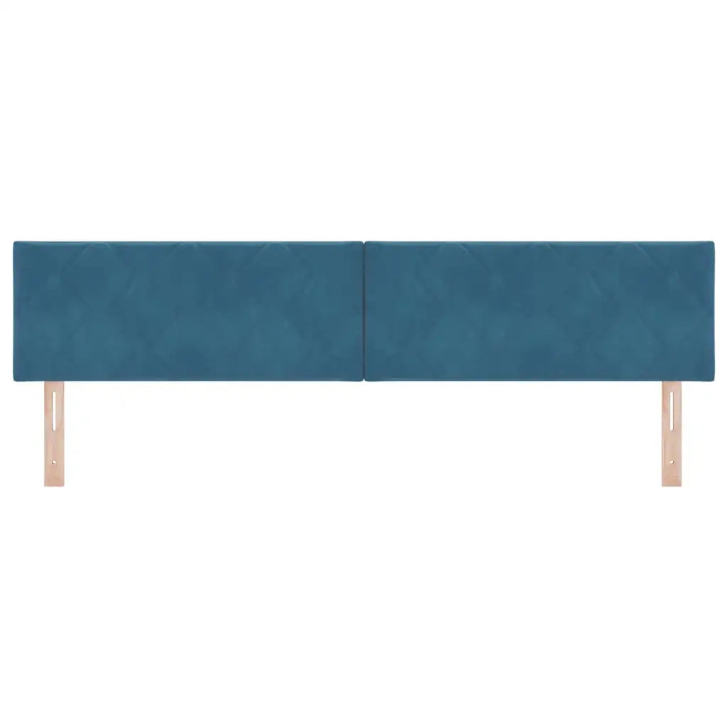 Testiera | Testata LED Blu Scuro 200 cm Velluto