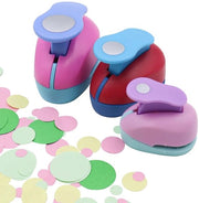 Set di Strumenti per Pulire la Carta - 3 Pezzi - Punte di Vario Diametro - Utilizzo per Lavori di Creatività - Scrapbooking - Materiale ABS - Diametri 9/15/25 mm