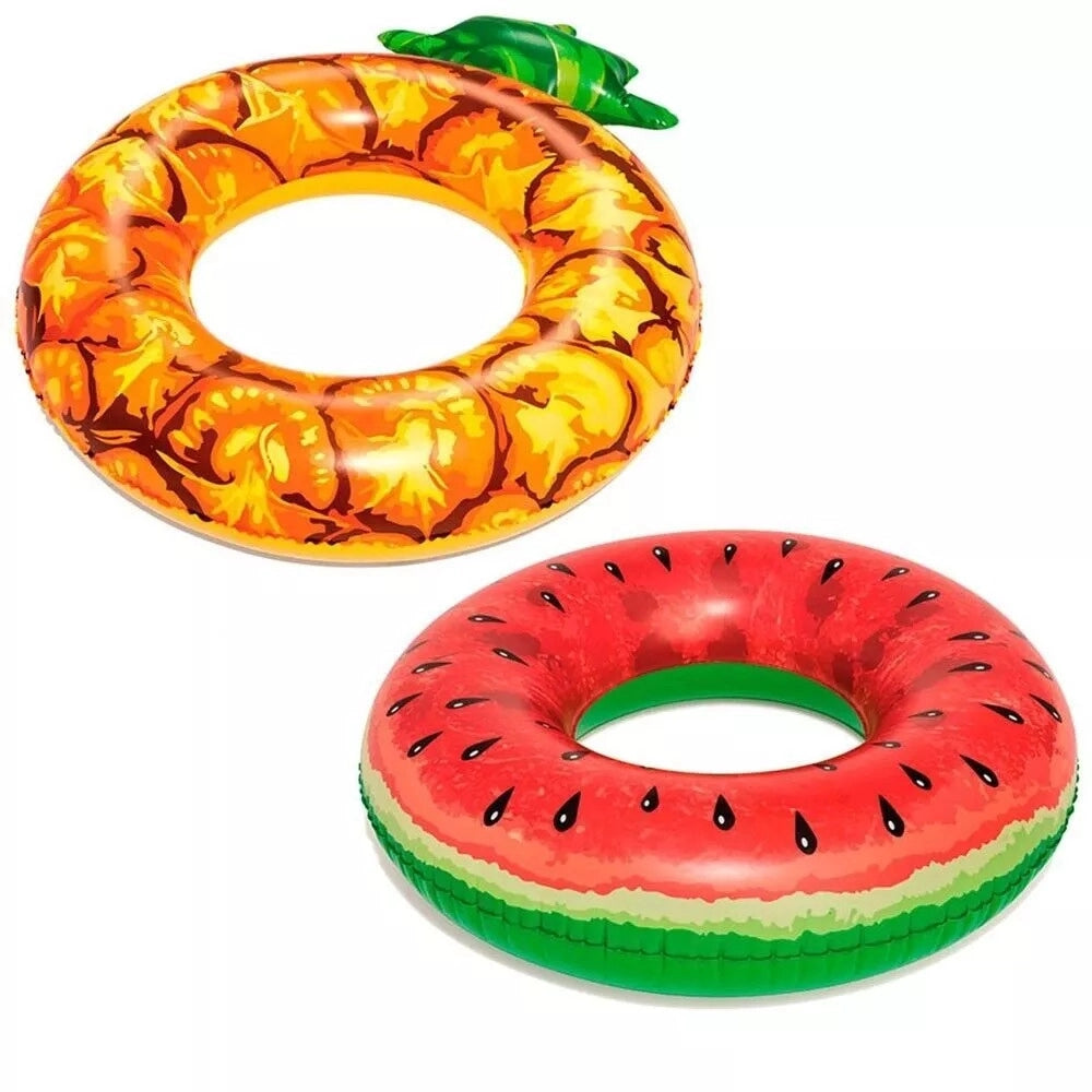 Trade Shop - Ciambella Galleggiante Salvagente Gonfiabile Mare Piscina Forma Anguria Ananas 019960 -
