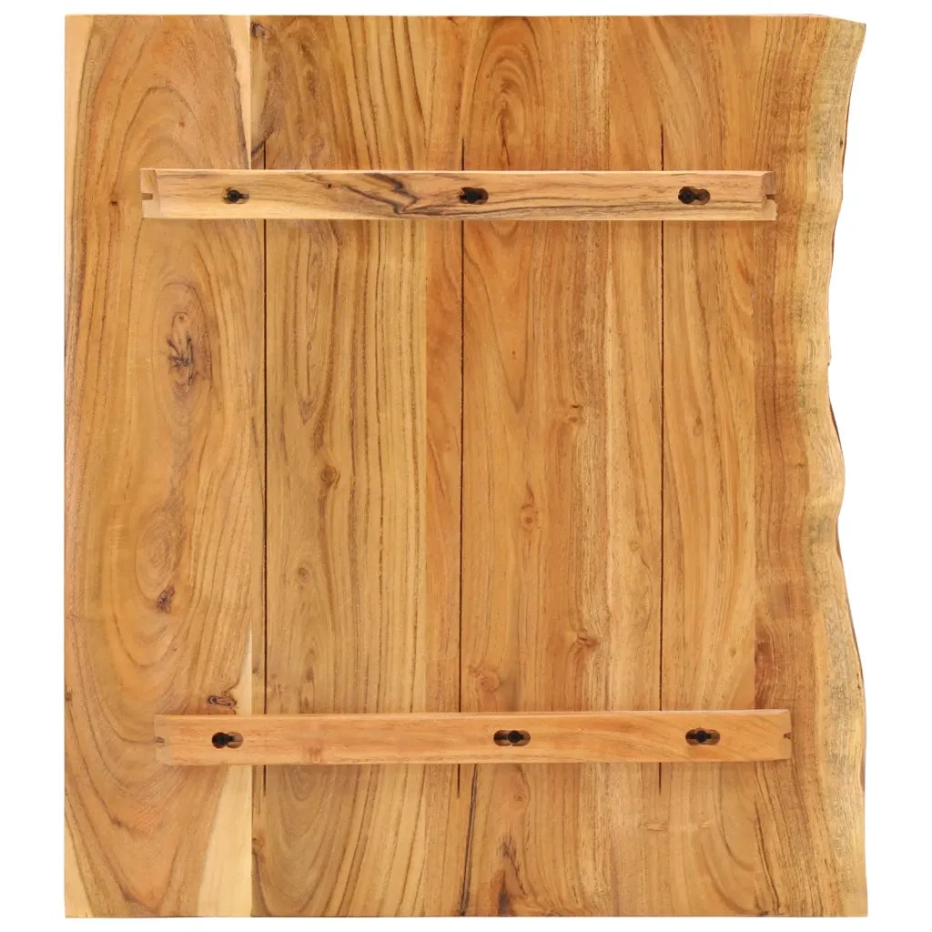 Piano per Lavabo Bagno in Massello di Acacia 58x52x3,8 cm 286318