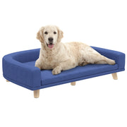 Cuccia per Cani ¨C Minimal ¨C Legno, 98x67x25 cm, Blu