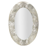 Specchio con Cornice VKH778, Argento, Metallo, 87,5x6,5x128 cm