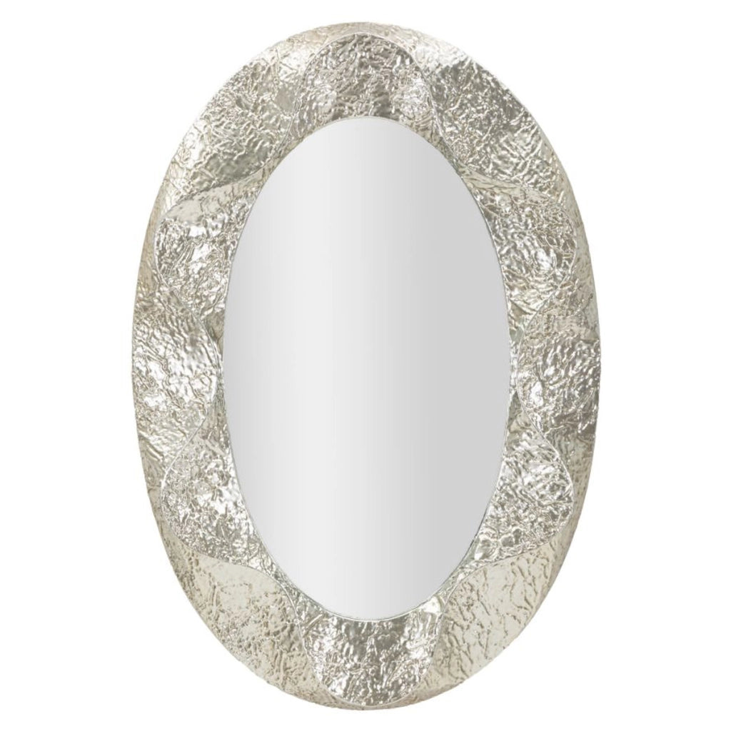 Specchio con Cornice VKH778, Argento, Metallo, 87,5x6,5x128 cm