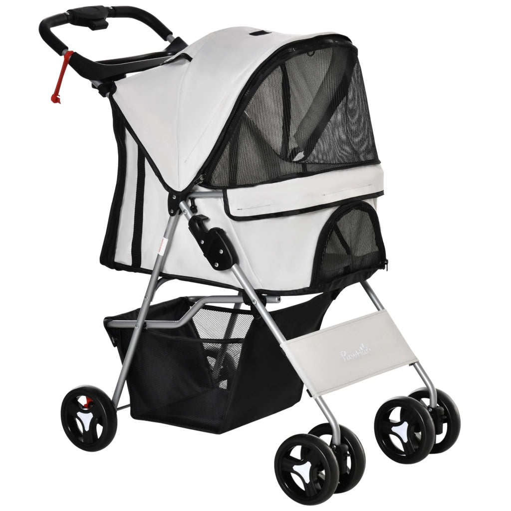 Carrello per cani pieghevole ¨C Minimal ¨C grigio 77x45x99.5 cm
