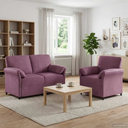 Set di divani 2 pz Viola Velluto 3424898
