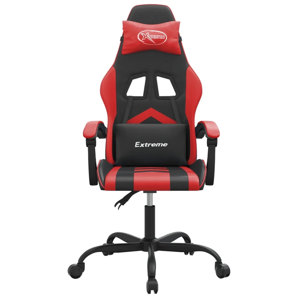 Sedia da Gaming Nera e Rossa in Similpelle 3143891