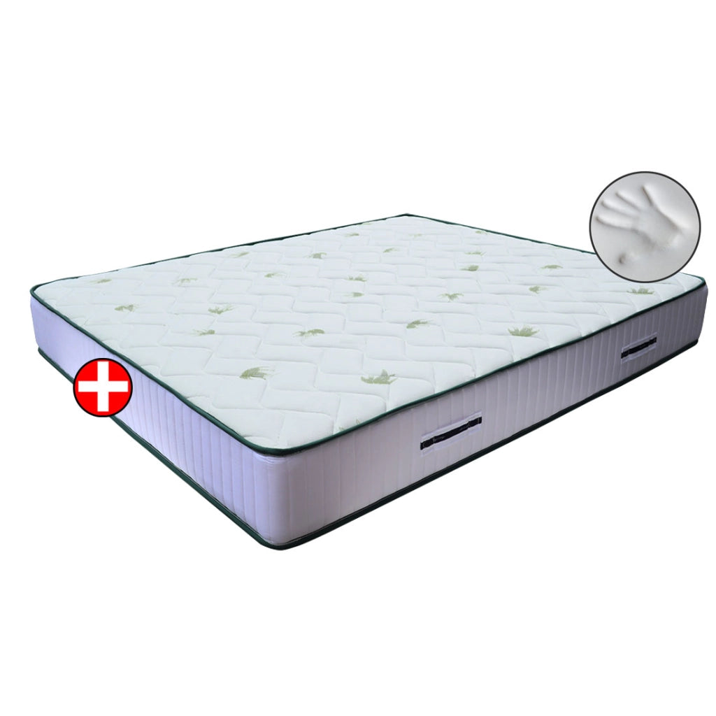 Materasso Memory piazza e mezza 130x195 cm, materasso DETRAIBILE anatomico, materasso alto 20 cm con interno semi rigido ANALLERGICO waterfoam e avvolgente memory, LISA H20 cm, 