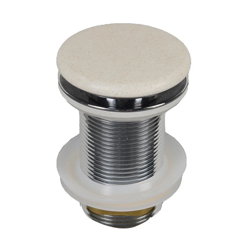 Piletta click clack sabbia con tappo bianco sabbiato