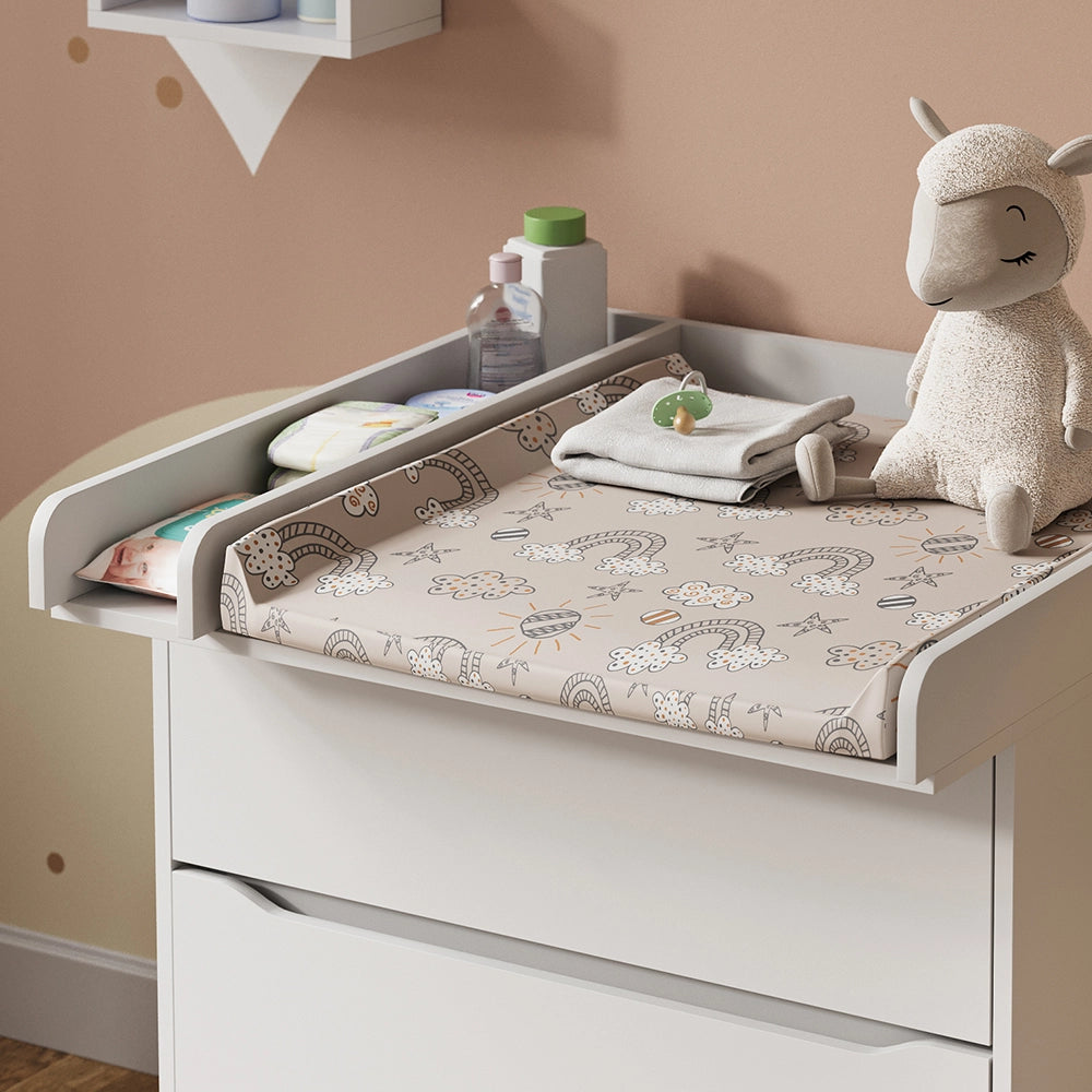 Vicco Piano fasciatoio Bianco 80 x 76 cm con divisione
