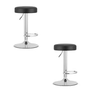 Set di 2 sgabelli bar Rojst in ecopelle e acciaio cromato
