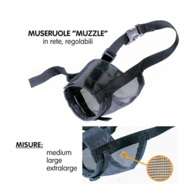 MUSERUOLA P/CANI MUZZLE IN RETE TAGLIA  M